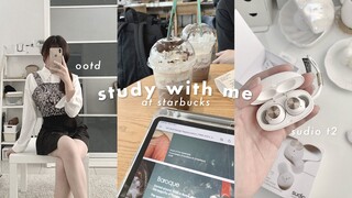 study vlog at starbucks ft. sudio t2