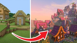 New version of Mc?! All buildings are super upgraded and the village is directly transformed into a modern city How to survive Minecraft