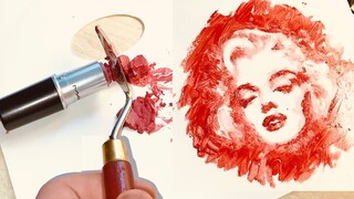 Steal my mom's lipstick and paint!! (will be beaten)