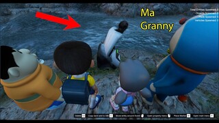 GTA 5 Mod - Biệt Đội Nobita Doremon Đi Cắm Trại Trong Rừng Có Ma