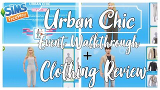 The Sims FreePlay - Urban Chic Event Walkthrough + Clothing Review | XCultureSimsX