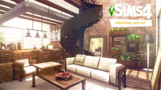 Spiral Staircases Confirmed? | The Sims 4 INDUSTRIAL LOFT KIT Speed Build | No CC + Download Links