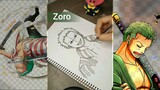 yuk gambar Zoro dari anime One Piece ! 💚 , hope you like it ❤!