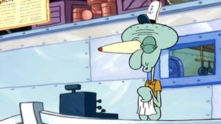 Squidward punya mata yang jelek, tidak ada biji wijen di rotinya, jadi dia segera menggantinya untuk