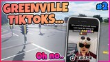 GREENVILLE TIKTOKS #2... || KARENS?! || ACCIDENTS?! || Greenville ROBLOX