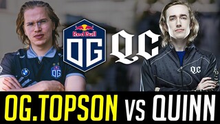 Topson vs. 12,000 MMR "Quinn" - OG vs. Quincy Crew Mid  Laner