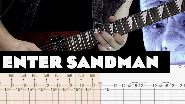 Metallica名曲《Enter Sandman》带谱翻弹教学，经典永不落幕！