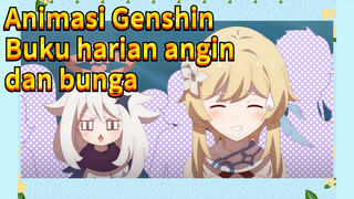 Animasi Genshin Buku harian angin dan bunga