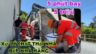 Xử lý chất thải nhà bếp ở nhà hàng/5 phút bay màu 5trieu/cuộc sống pháp/nghề nhà hàng