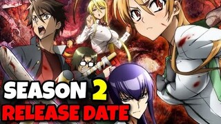 Highschool Of The Dead Season 2 Release Date Update