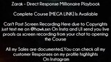 Zarak Course Direct Response Millionaire Playbook Download
