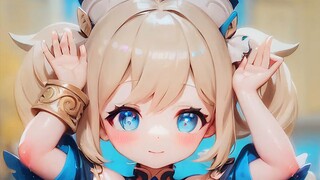 【AI Animation】Little Barbara cutely shakes❤️
