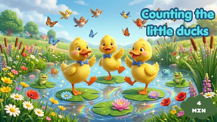 Counting the little ducks I CoCobubbles Nursery Rhymes and Kids Songs