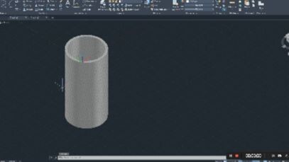 Create Hollow Cylinder in Autocad