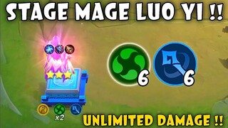 MAGE LUO YI + LING SKILL 1 !! UNLIMITED SKILL UNLIMITED DAMAGE !! MAGIC CHESS MOBILE LEGENDS