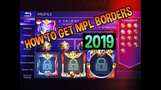 PAANO MAGKAROON NG MALUPET NA MPL BORDER MOBILE LEGENDS!