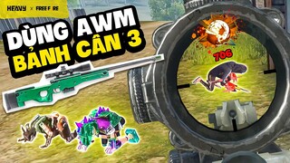 Bảnh Solo Tử Chiến 1 Cân 3 Bằng Súng Ngắm Cực Đỉnh | HEAVY Free Fire