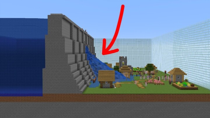 [Minecraft] Real Water vs. Village