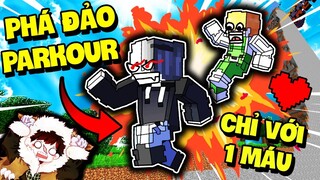 SIRO VÀ NOOB KAMUI PHÁ ĐẢO THÀNH CÔNG MAP PARKOUR CHỈ VỚI 1 MÁU TRONG MINECRAFT