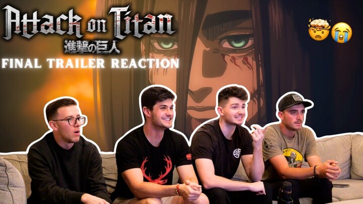 NO ONE IS READY...Attack on Titan Final Trailer REACTION/DEPRESSION