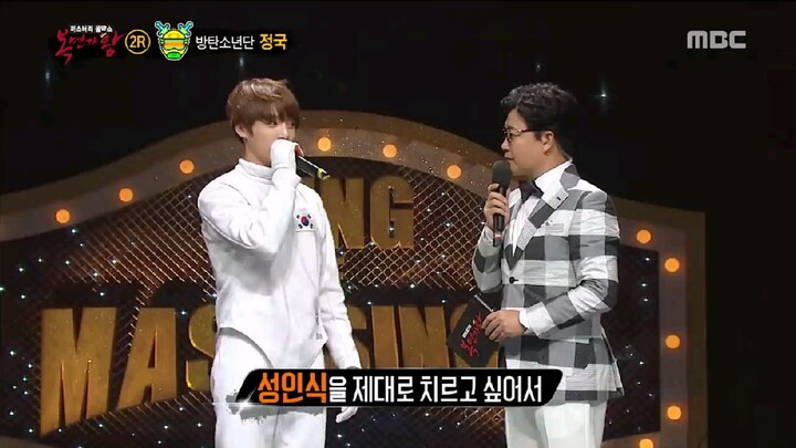 King of masked singer - fencing man (Jungkook)