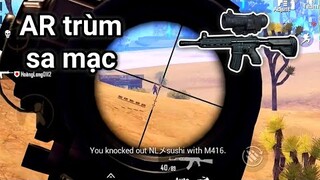 PUBG Mobile - Biệt Đội Chó Điên Xe Ôm Càn Quét Map Sa Mạc | Khi M416 + Scope 6x Trên Tay