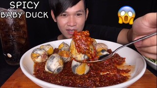 MUKBANG EATING SUPER SPICY BABY DUCK | Eat Delicious