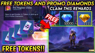 CLAIM FREE TOKEN AND PROMO DIAMOND IN DOUBLE 11 LOTTERY EVENT!! - MLBB