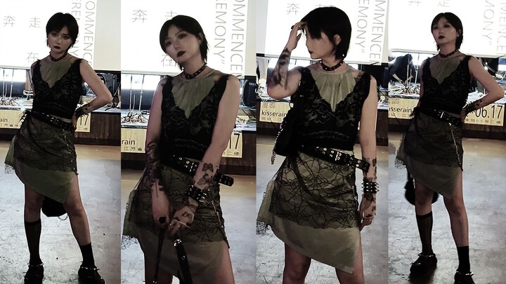 [[OOTD Punk Style]] A Sophisticated Dress with a Punk Makeover