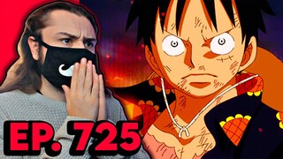 LUFFY IS ABOUT TO DO WHAT..... One Piece REACTION Episode 725 (LUFFY GEAR 4)
