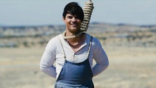 Boy Has Such A Strong Neck That He Swings On The Gallows !