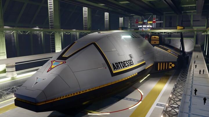 Ultraman Tiga: F4 Hangar: Atredis siap berangkat! Adegan animasi buatan sendiri (Bagian 1)...