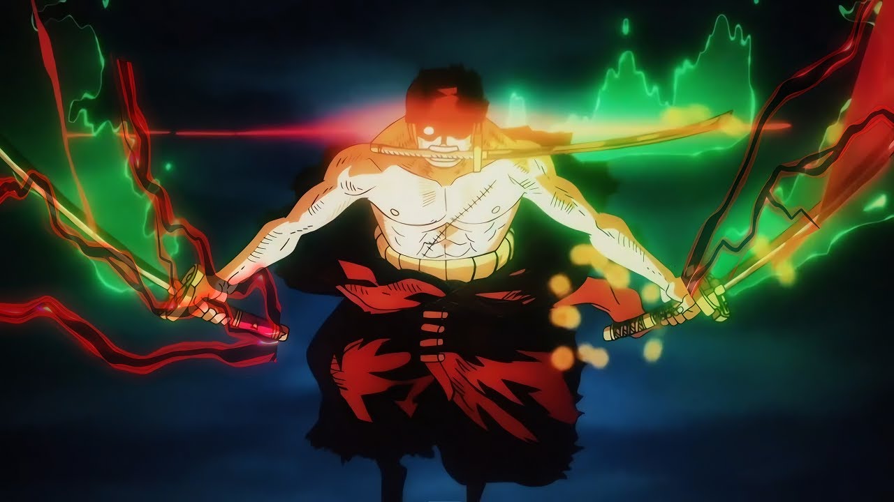 Zoro loses control of Enma haki power Vs. King (English Sub) 