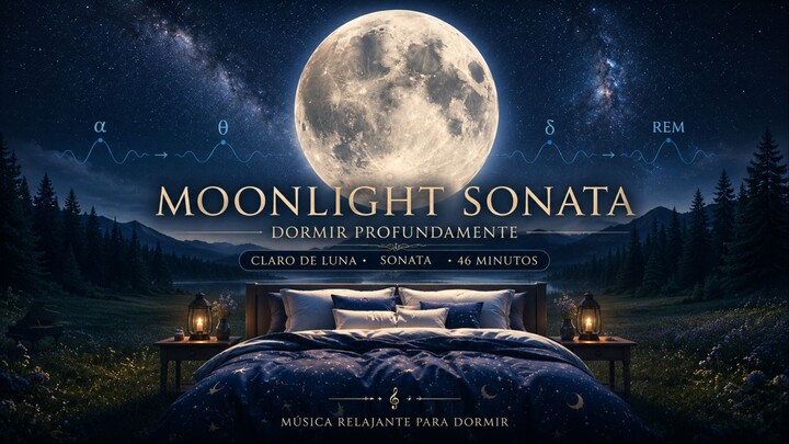 Moonlight Sonata – Música Relajante para Dormir | Claro de Luna