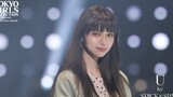 Mash-up of Japanese actress in fashion show