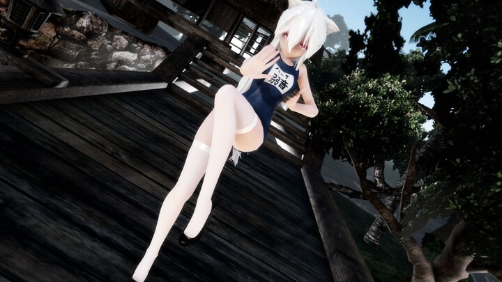 【MMD】น้ำซิกุเหนือเข่า ถุงเท้าสีขาว หูแมวน้ำเสียงอ่อน