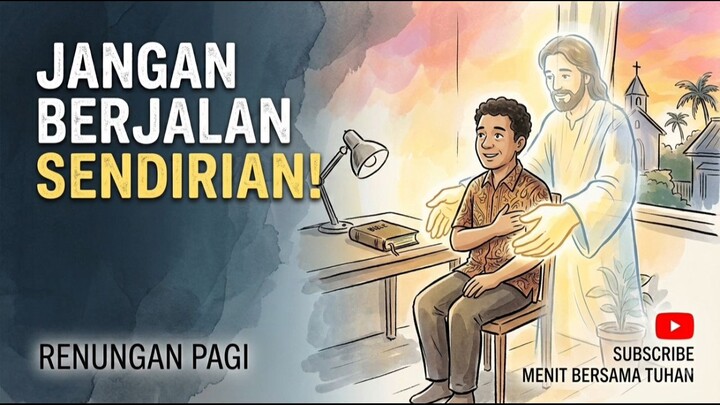 Renungan dan Doa Pagi 13 September 2026. Jangan Berjalan Sendirian !