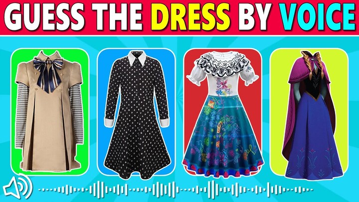 Guess the Dress by Voice | Wednesday, Encanto, M3GAN, Disney Characters