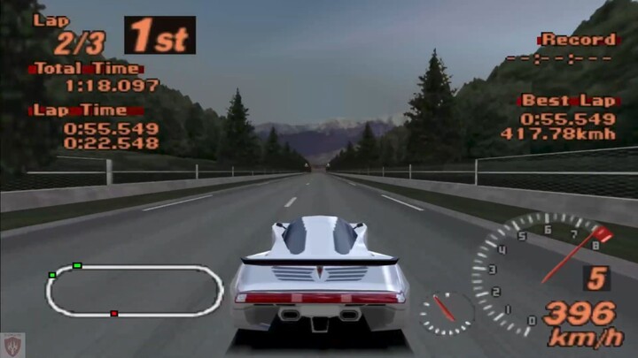 Gran Turimo 2 - Project A-Spec Mod - Lotec C1000 - Top Speed