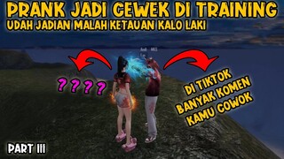 PART III PRANK TRAINING FF PAKE SUARA CEWEK , UDAH JADIAN MALAH KETAUAN KALO LAKI .?? prank hode ff