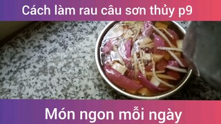 Cách làm rau câu sơn thủy p9