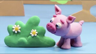 BabyClay Pig Stop motion cartoon for kids