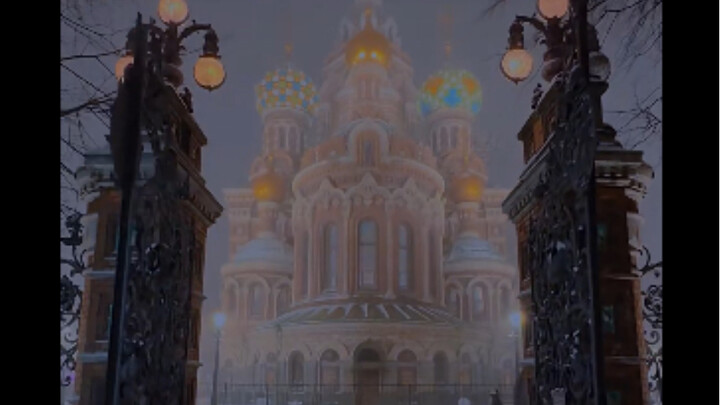 Beautiful Russian Church in Winter