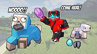 We Played Minecraft, pero Shearing Drops OP Items!