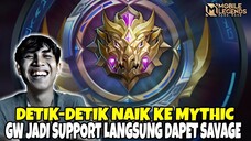 DETIK-DETIK NAIK KE MYTHIC !!! GW JADI SUPPORT ? TIM MUSUH LANGSUNG MINTA SURRENDER - MOBILE LEGENDS