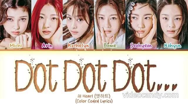 ATHEART (앳하트) 'DOT DOT DOT...' LYRICS (COLOR CODED LYRICS) (sped up)