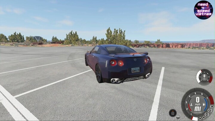Lái thử Nissan GTR BeamNG bản thử nghiệm #N4S #game