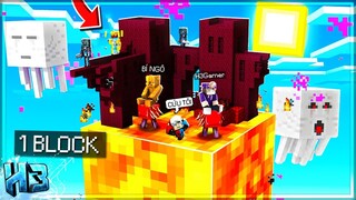 H3 Khám Phá ĐỊA NGỤC Cùng NoobTeam *Thử Thách SINH TỒN TRÊN 1 BLOCK DUNG NHAM | tập 8 - OneBlock