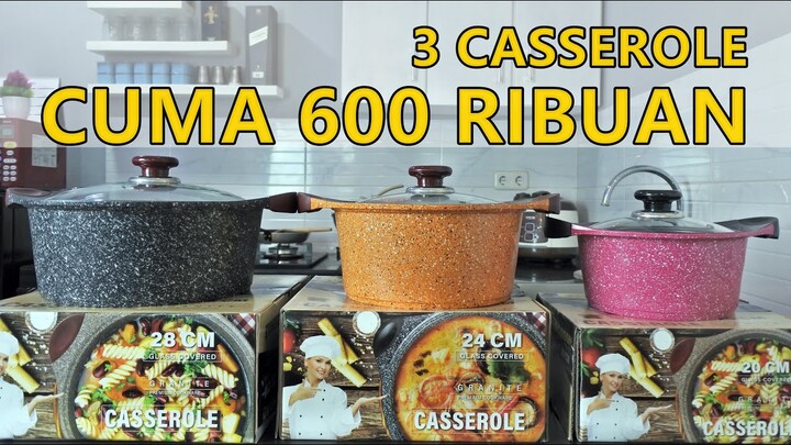 Review 1 Set Casserole Moegen Germany - Granite Coating Series