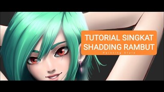 TUTORIAL SHADING RAMBUT SEMIREALIS